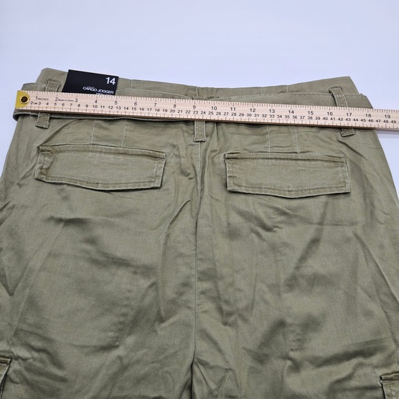 Sofia Jeans by Sofia Vergara Womens Cargo Jogger Pants Olive Green High Rise 14 - Picture 7 of 11
